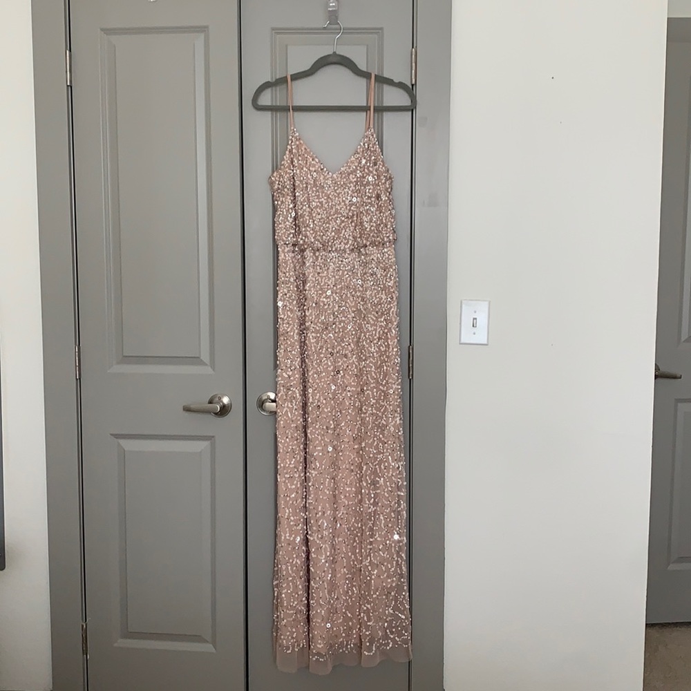Adrianna Papell Sequin Evening Dress